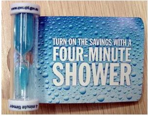 4 minute showers