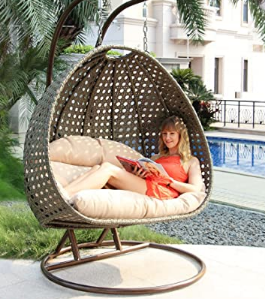 Outdoor hanging chairs
